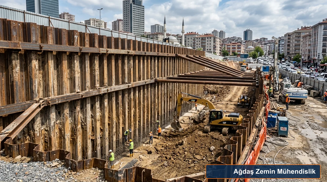 Trakya Palplanş İksa ve Palplanş Kazık Çakımı